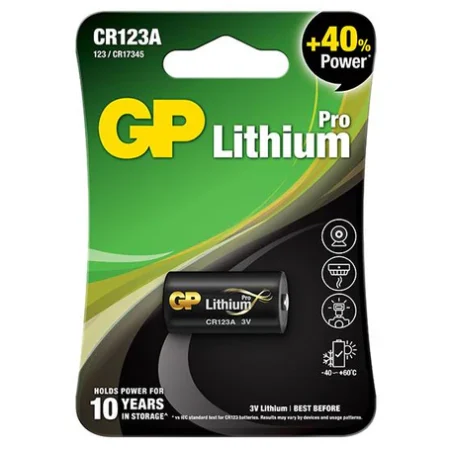 Pila 3V Lithium CR123A. GP