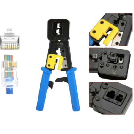 Ponchadora para RJ45/RJ11 especial para Pass Through
