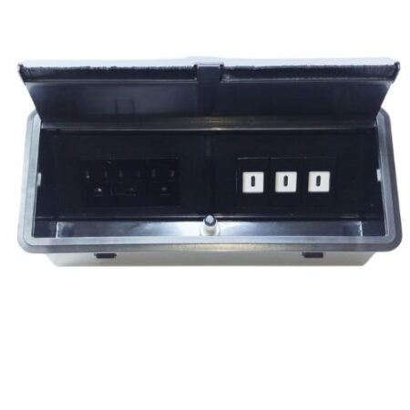 soluciones innovadoras de conectividad diseñadas para integrarse en mesas y escritorios, ofreciendo acceso fácil y organizado a enchufes, tomacorrientes y puertos de conexión. Ideales para oficinas, salas de reuniones, estaciones de trabajo