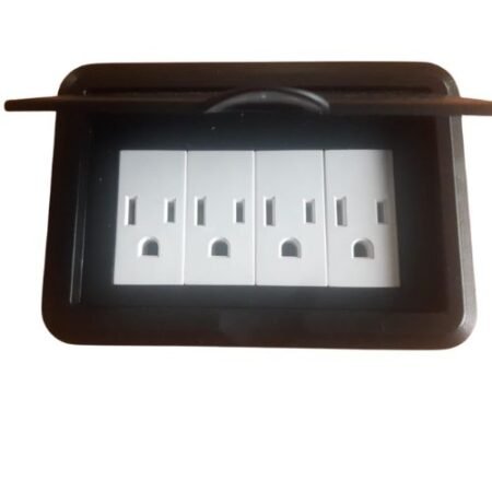 soluciones innovadoras de conectividad diseñadas para integrarse en mesas y escritorios, ofreciendo acceso fácil