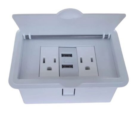 soluciones innovadoras de conectividad diseñadas para integrarse en mesas y escritorios, ofreciendo acceso fácil