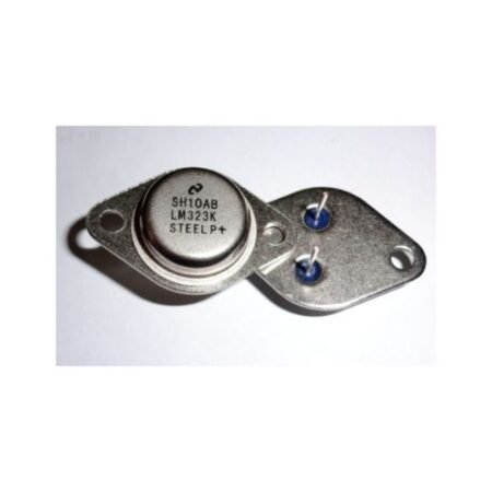 El LM323K es un regulador de voltaje fijo de 5 V que entrega hasta 3 A, ideal para circuitos de alta corriente con salida estable y protección interna.