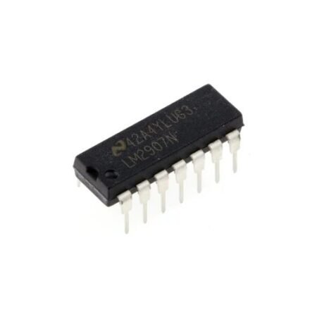 El LM2907 es un convertidor de voltaje a frecuencia, utilizado para aplicaciones como tacómetros, control de velocidad de motores y medición de distancia.