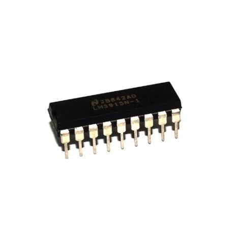 El LM3915 es un controlador de barras LED que muestra niveles de señal en escala logarítmica, ideal para medidores de audio y niveles de voltaje.