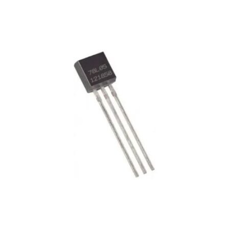 El LM78L05 es un regulador de voltaje de 5 V con corriente máxima de 100 mA, usado para proporcionar una salida estable en aplicaciones de baja potencia.