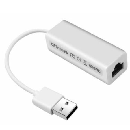 Adaptador USB 2.0 a Ethernet para Windows 10, ofrece conexión LAN estable hasta 100 Mbps. Requiere driver, fácil instalación y es portátil.