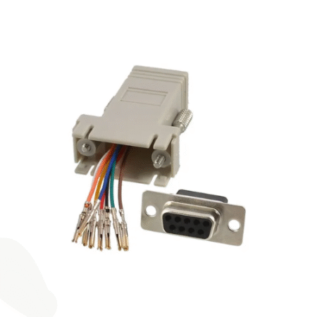 Conector DB9 Hembra con Carcaza a RJ45