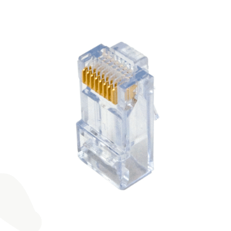 PLUG RJ45 PLÁSTICO