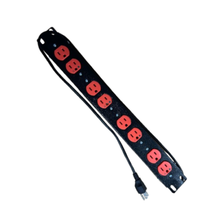 Multitoma Metálica 8 Salidas X 1 Mtr Regleta Levingthon 15AMP