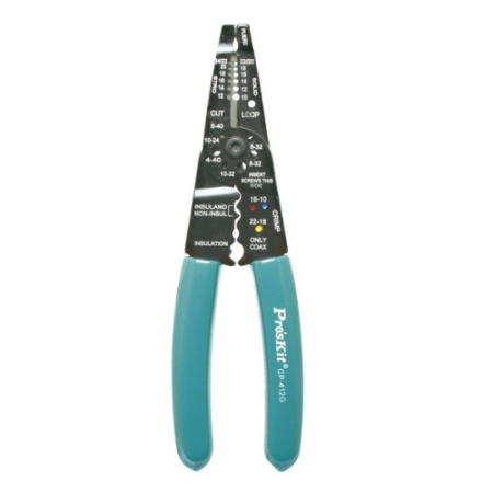 Cortafrio, pelacable y ponchadora 5 en 1 CP-412G