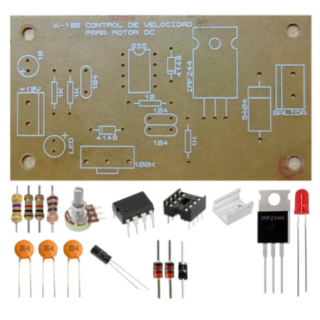Control de Velocidad para Motor DC CEKIT K-160