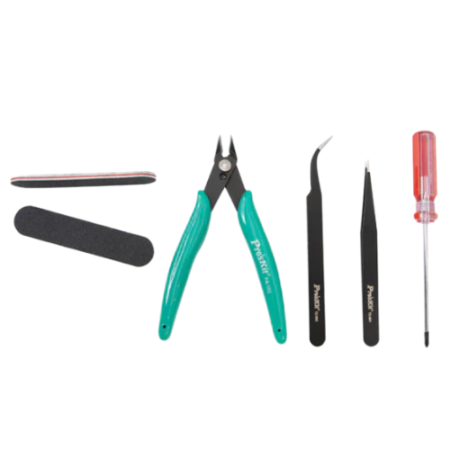 KIT HERRAMIENTA ELECTRONICA 6 PIEZAS PROSKIT PK-605
