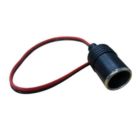 Jack Cigarrillo Carga Pesada con Cable 16AWG 15A, 30cm