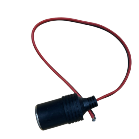 Jack Cigarrillo Carga Pesada con Cable 16AWG 15A, 30cm